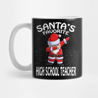 Santas Favorite High School Teacher Christmas Mug